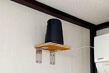 ハウス内の監視カメラ