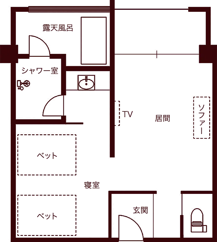 夏至 間取り図